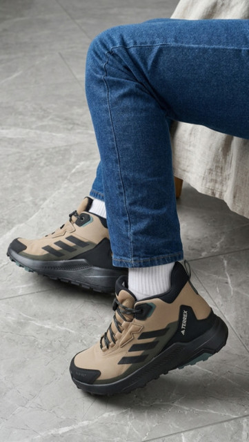 adidas Terrex Anylander Mid Rain.Rdy Hiking Sneakers - Blue | Free