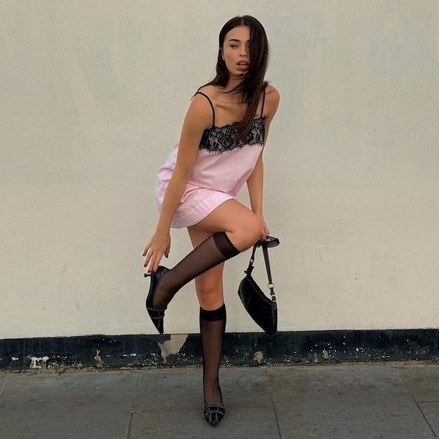 ASOS DESIGN lace overlay mini cami dress in pink