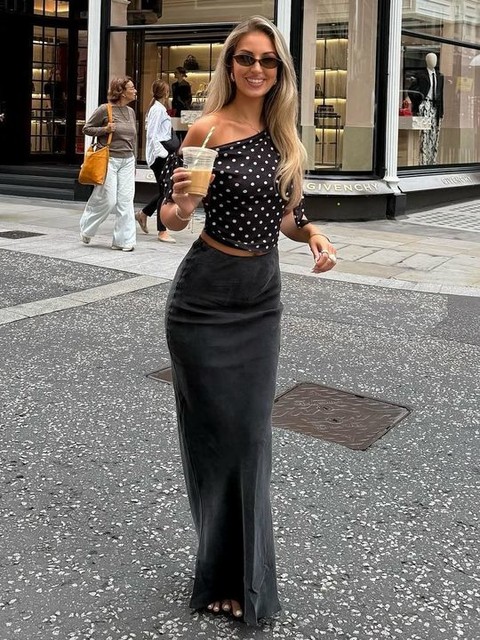 ASOS DESIGN mesh off the shoulder top with bow tie detail in spot print