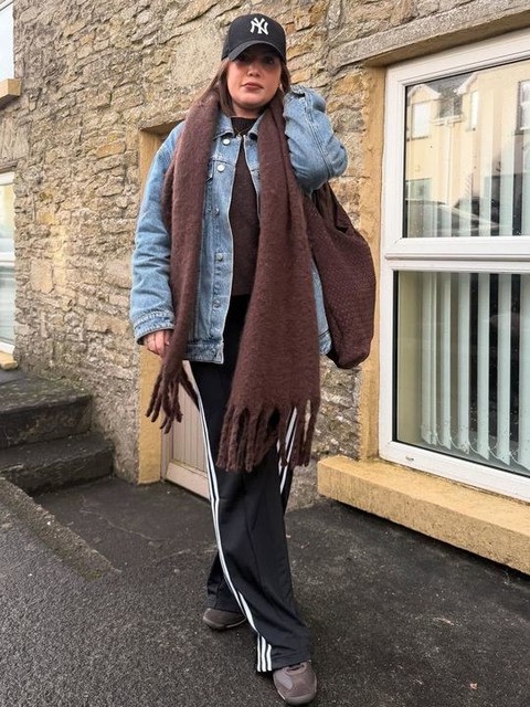 Gina Tricot large slouchy faux suede braided woven shoulder bag in dark brown
