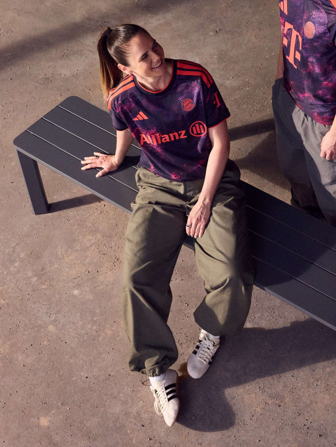 adidas CHECKS LOOSE PANTS - Beige | Free Shipping with adiClub