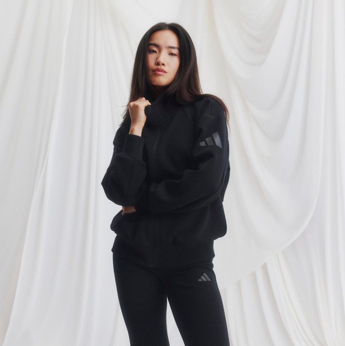 adidas Soft Lux Quarter-Zip - Green | Free Shipping with adiClub