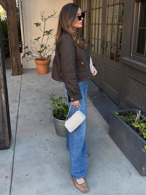 ASOS DESIGN Lisse round-toe slingback ballet in taupe weave