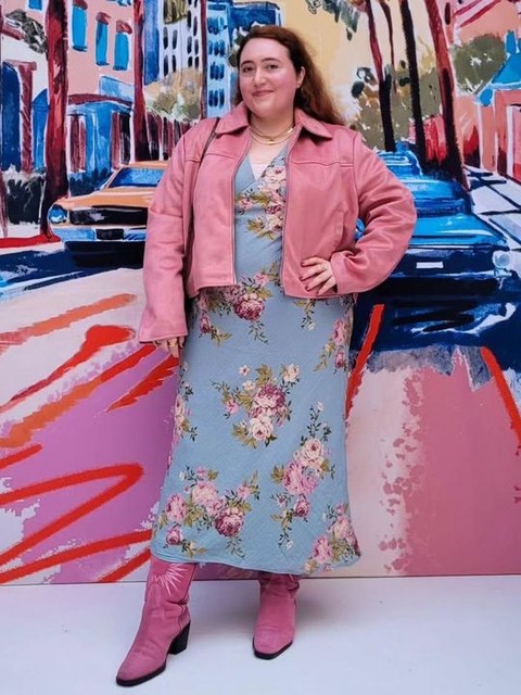 ASOS DESIGN faux suede top collar jacket in dusty rose