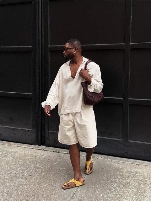 ASOS DESIGN boxy oversized overhead deep revere shirt in stone