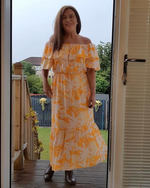 george yellow dress