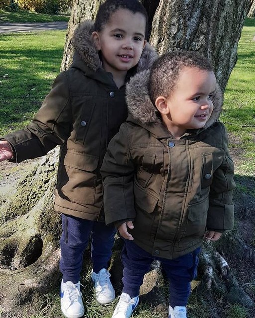 boys green parka coat
