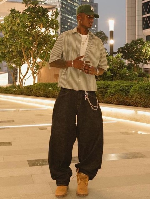 ASOS DESIGN oversized half sleeve stripe shirt in green