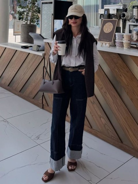 ASOS DESIGN Hyped kitten heeled mules in chocolate suedette