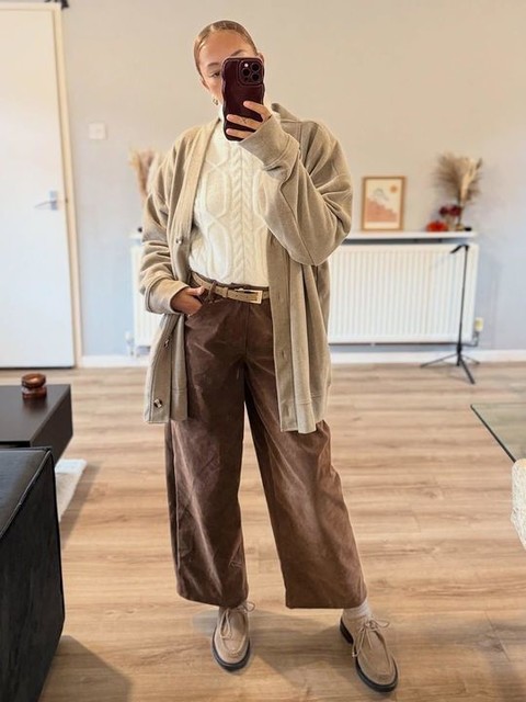 Topshop Banks real suede leather lace up shoe in taupe