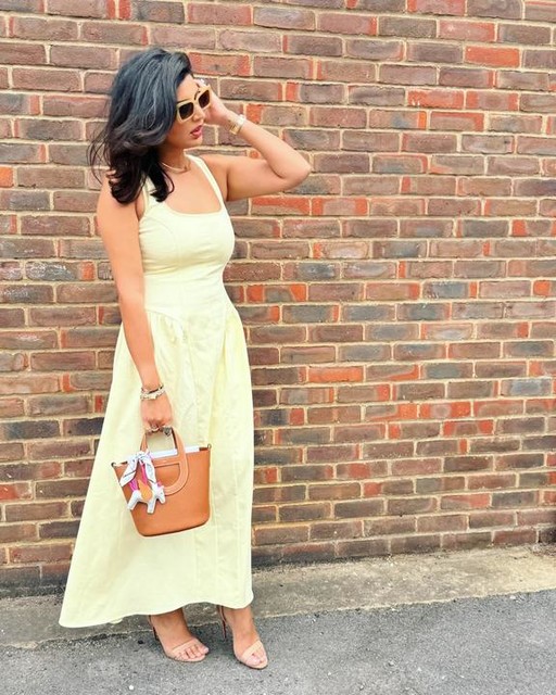 ASOS DESIGN corset seam detail maxi dress in buttermilk