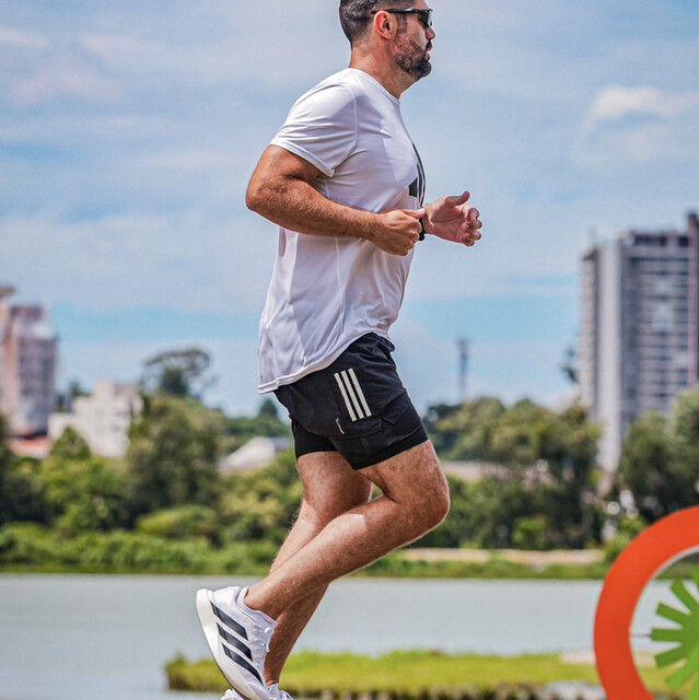 adidas Own the Run CLIMACOOL 2-in-1 5-Pocket Shorts - Grey | Free