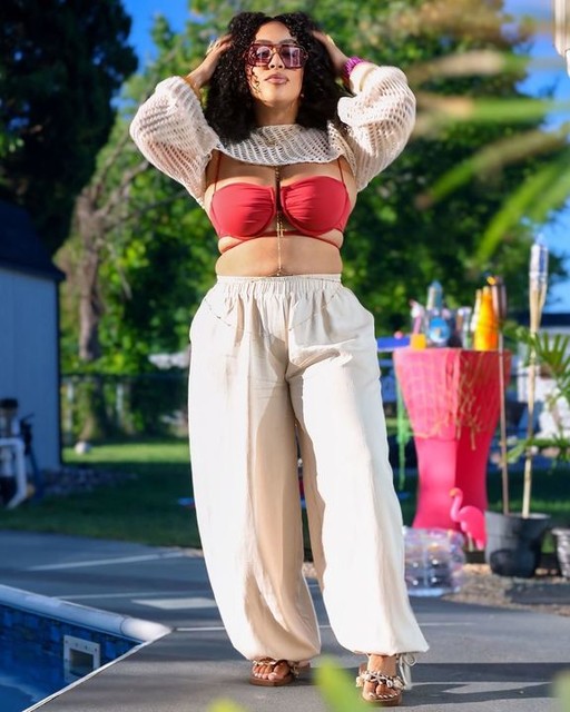 ASOS DESIGN linen look pull on pants in stone