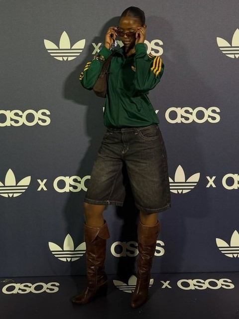 adidas Originals Firebird Loose track top in green