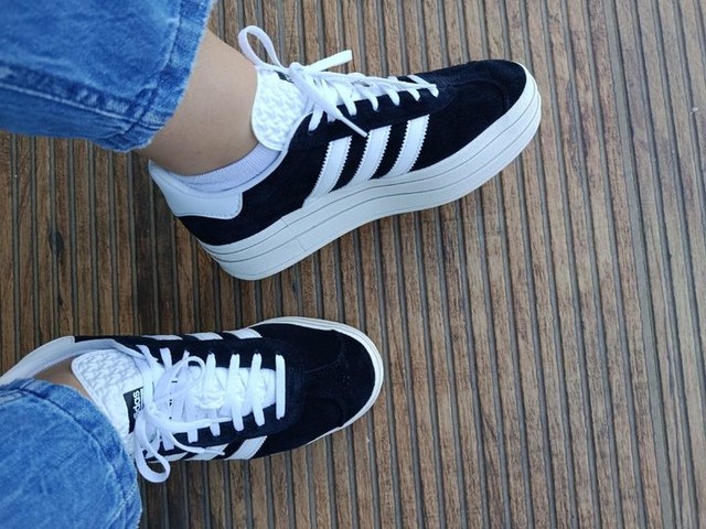 adidas GAZELLE BOLD SNEAKERS - Blue | Free Shipping with adiClub