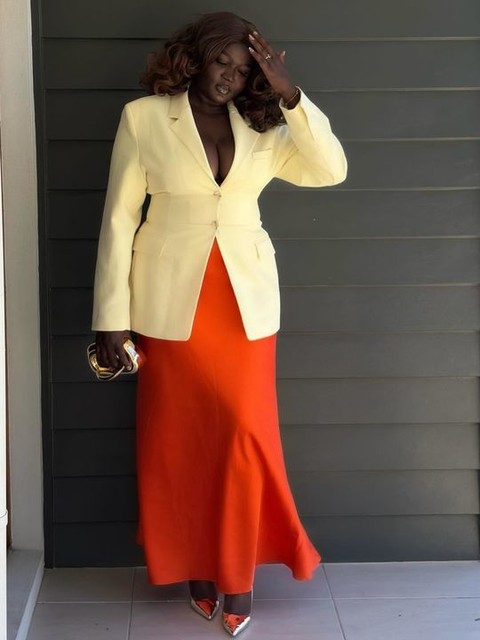 ASOS DESIGN tailored cinch waist blazer in buttermilk