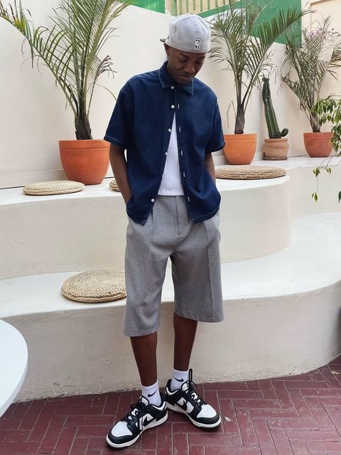 Nike Dunk Low NN trainers in white and black