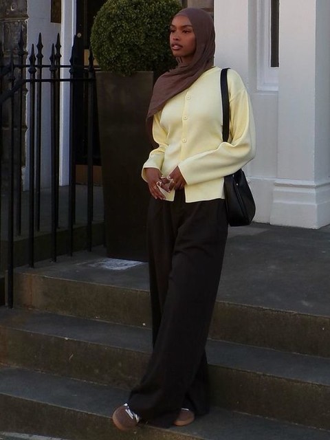 ASOS DESIGN knitted structured crew neck cardigan in buttermilk