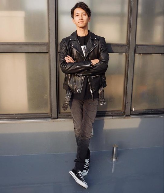 mame0712mame - Wick Leather Biker Jacket