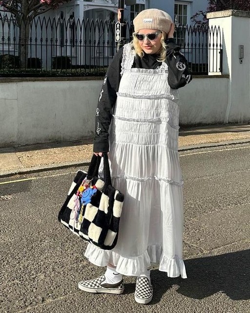 COLLUSION satin tiered maxi dress in light blue