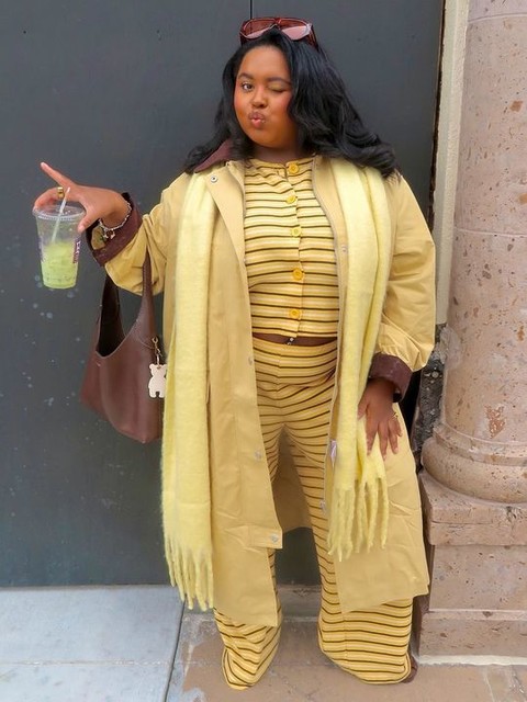 Miss Selfridge premium soft rib knit sleeveless vest in stripes