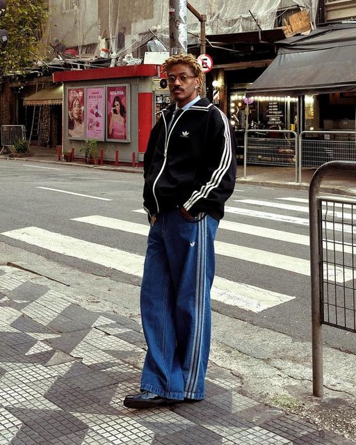 新品 wake adidas sapporo FIREBIRD TT L Adidas Original Oversized Firebird Track Top