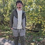 Nike Men's Tech Full-Zip Windrunner Jacket-Brown