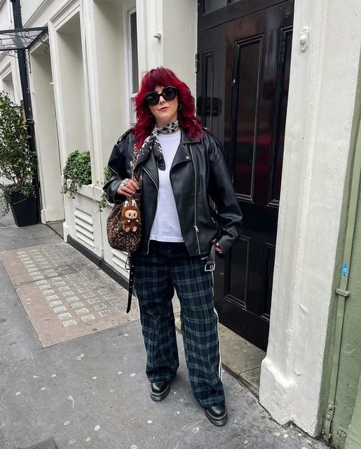 adidas Originals tartan trousers