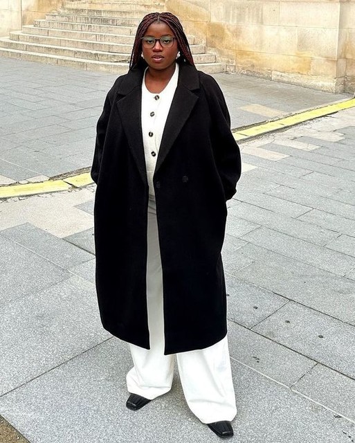 ASOS DESIGN chuck on overcoat in black