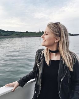 ELLE - Cargo Leather Biker Jacket