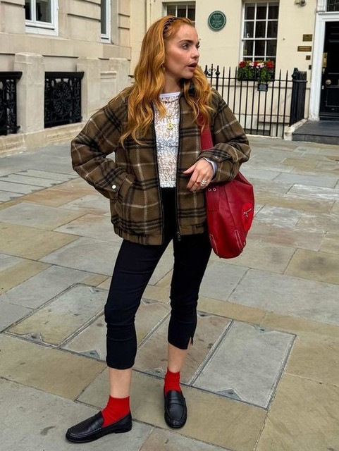 ASOS DESIGN formal bomber jacket with leather look collar in khaki check