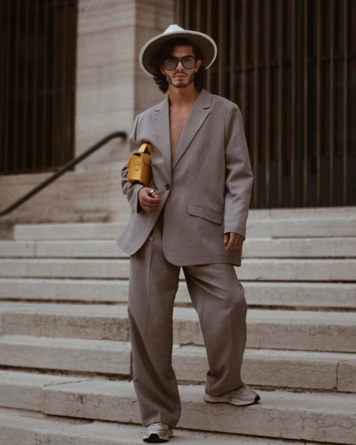 Topman relaxed suit jacket in stone