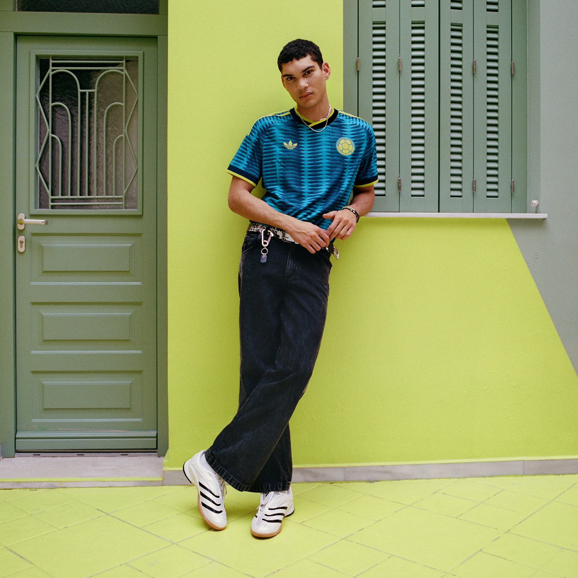 adidas Colombia 26 Away Authentic Jersey - Blue | Free Shipping