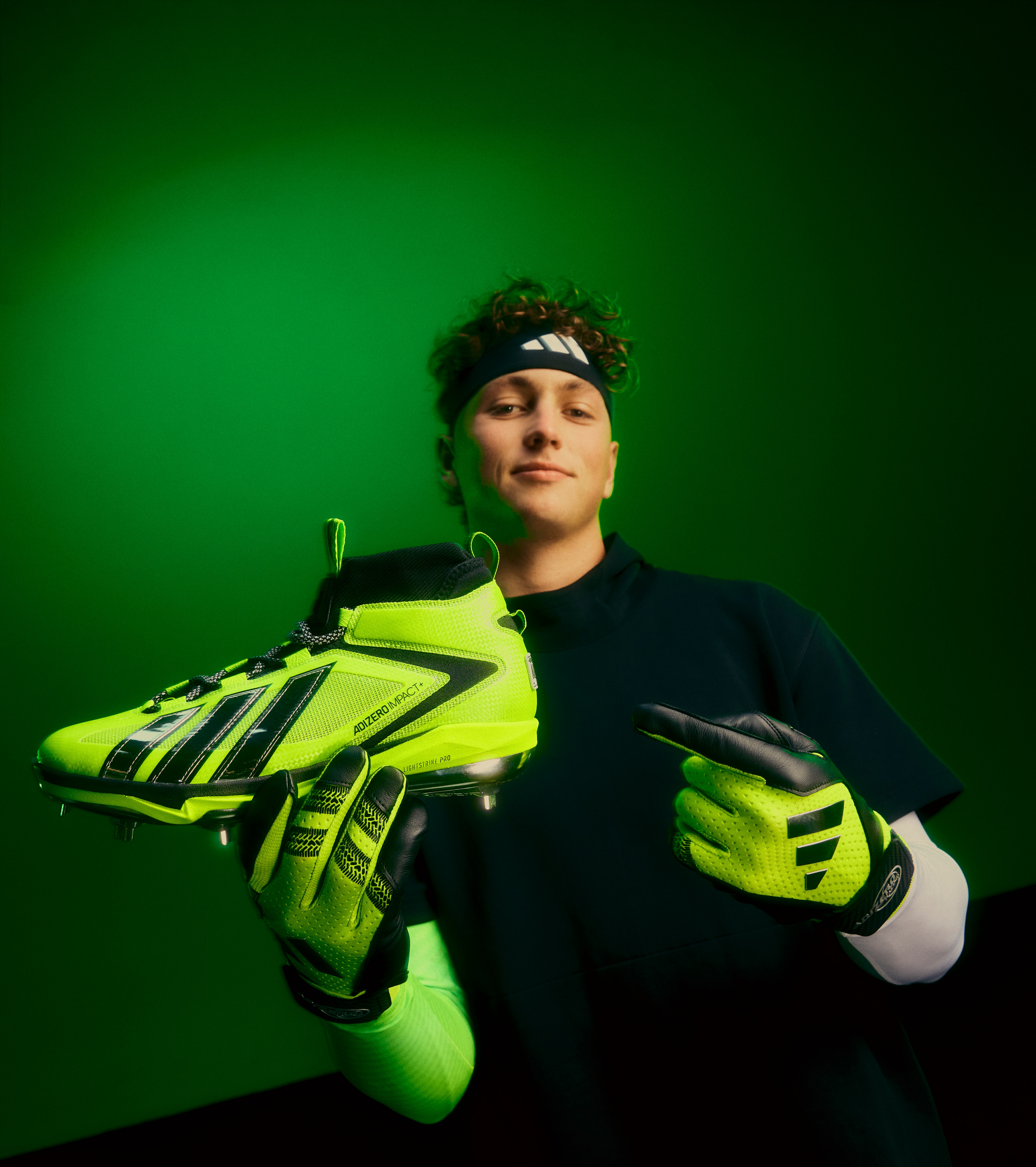 adidas Adizero Impact+ 3.0 Cleats Racing Team - Green | Free