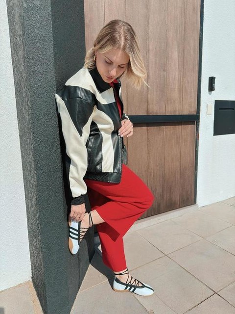 adidas Originals Taekwondo Mei Ballet trainers in black and white