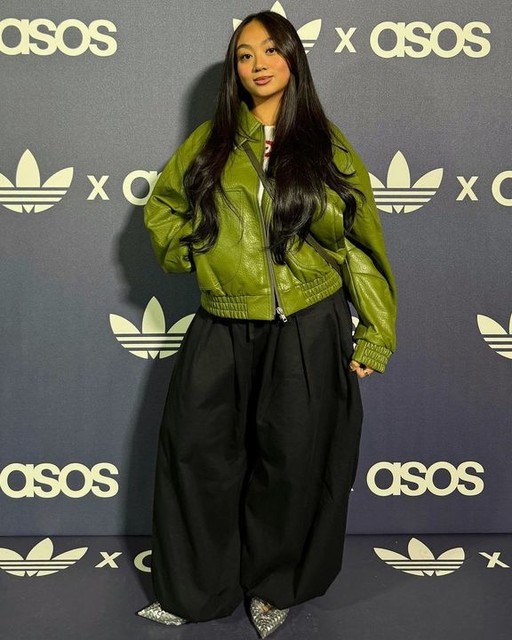 ASOS DESIGN cotton balloon trouser in black