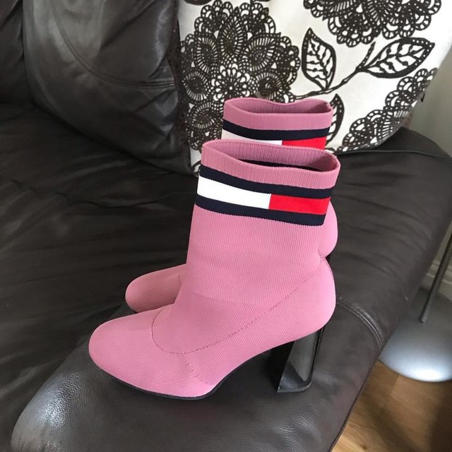 tommy hilfiger sock heels