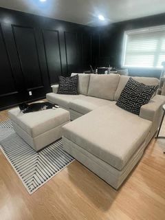 Bonaterra Sand 97" Sofa with Reversible Chaise