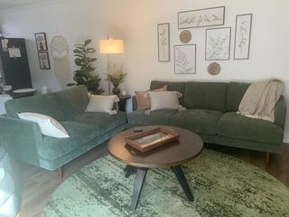 Marques Heritage Green 2 Piece Sofa & Loveseat Set