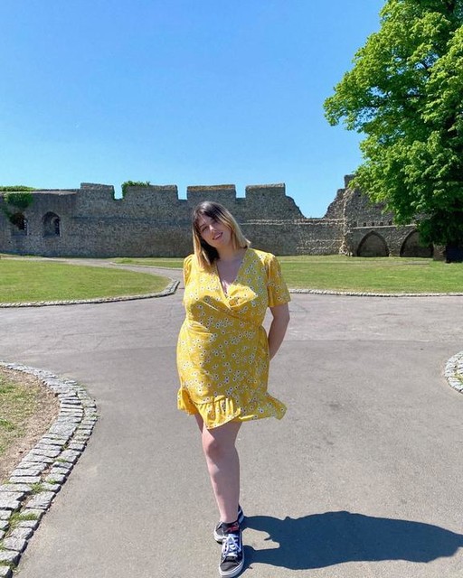 Yellow Floral Print Midi Wrap Dress | Women | George at ASDA
