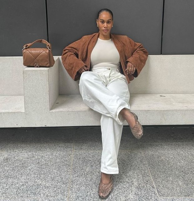 ASOS DESIGN suede cropped blazer in tan