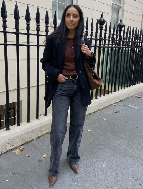 ASOS DESIGN suede tubular knot handle tote bag in chocolate