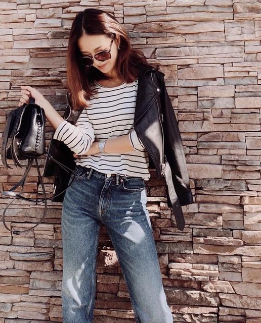 chienyu520jen - Balfern Leather Biker Jacket