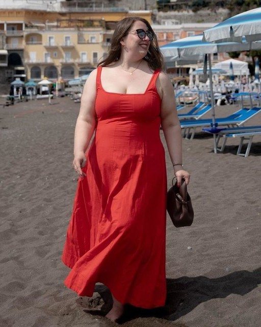 ASOS DESIGN maxi sundress in red