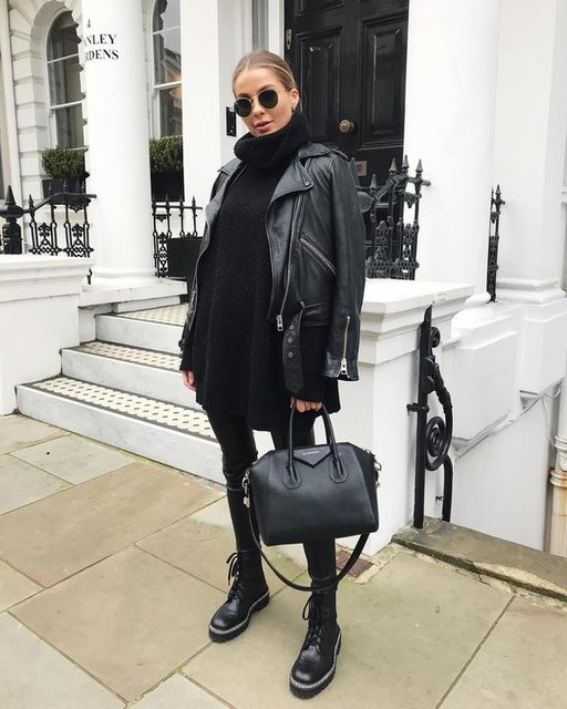 nadiaanya__ - Balfern Leather Biker Jacket